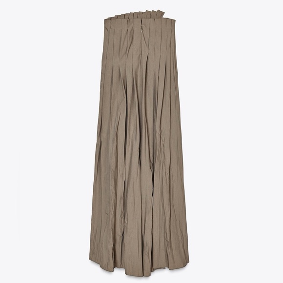 NWT ZARA PLEATED WRINKLED DRESS ZW COLLECTION - Picture 4 of 7